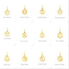 Cancer Zodiac Charm - 14K Solid Gold Pendant