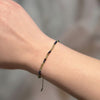 LILA - Peridot & 18k Gold Adjustable Bracelet