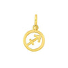  14K solid gold Sagittarius zodiac charm on white background | KEKE Jewellery