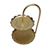 Gold Two-Tier Scalloped Jewellery Stand with Arch Handle