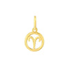 14K Gold Zodiac Charms and Adjustable GF Necklace