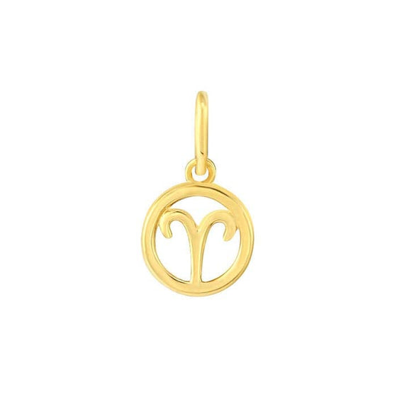 14K Gold Zodiac Charms and Adjustable GF Necklace