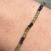 LILA - Peridot & 18k Gold Adjustable Bracelet