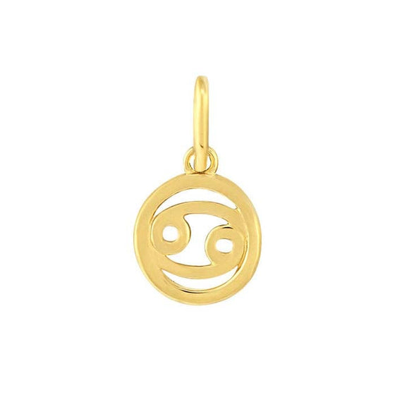 14K Gold Zodiac Charms and Adjustable GF Necklace