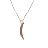 Crescent Moon Pendant Necklace – 925 Sterling Silver