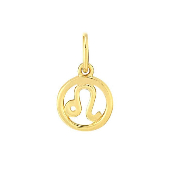 14K Gold Zodiac Charms and Adjustable GF Necklace