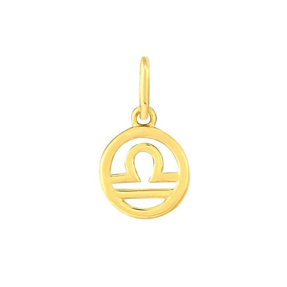 14K Gold Zodiac Charms and Adjustable GF Necklace