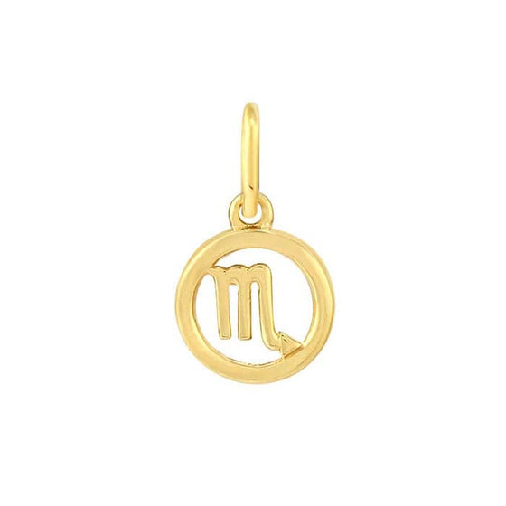 14K Gold Zodiac Charms and Adjustable GF Necklace