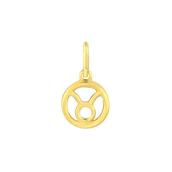 14K Gold Zodiac Charms and Adjustable GF Necklace