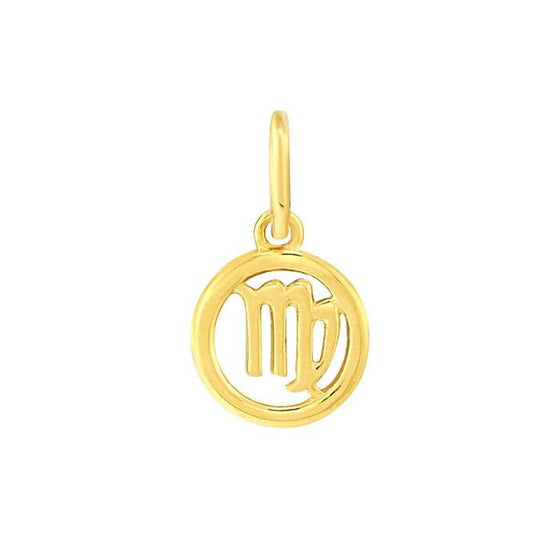 14K Gold Zodiac Charms and Adjustable GF Necklace